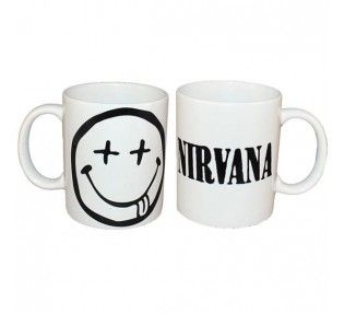Caneca - Nirvana - Logo Smile (Porcelana Branca)