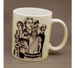 Caneca - A Turma do Chaves (Porcelana Branca)